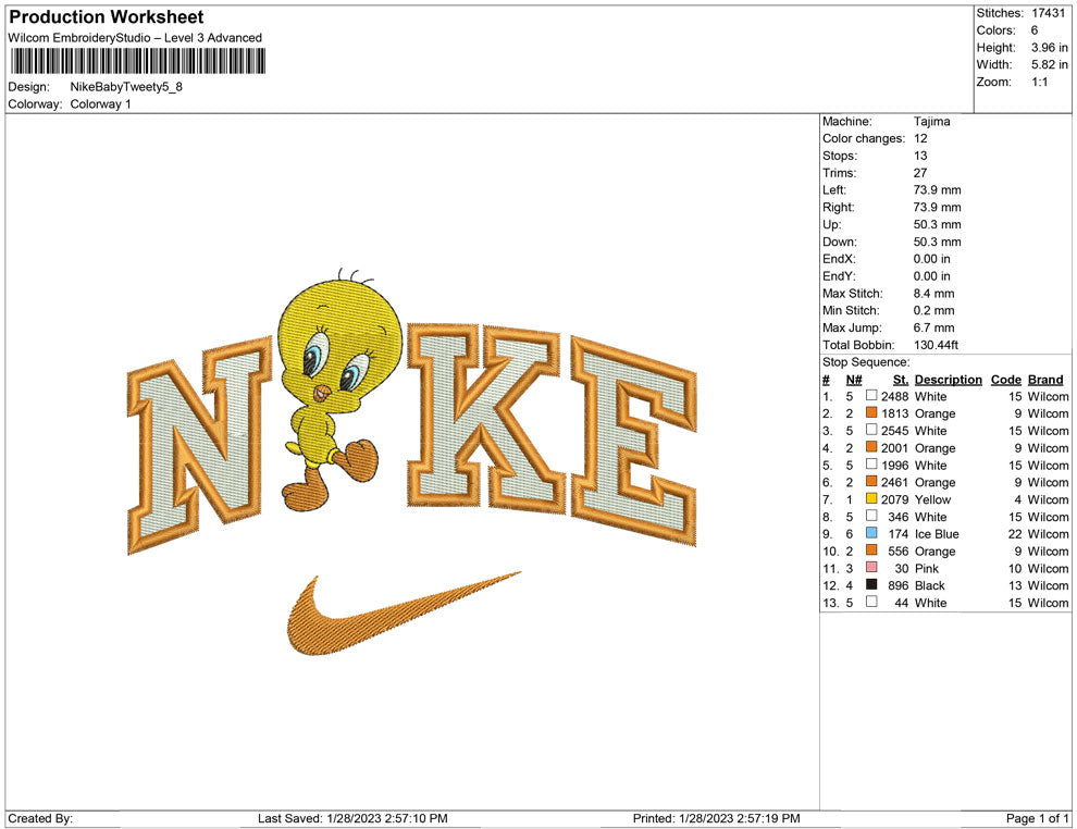 Nike Baby Tweety