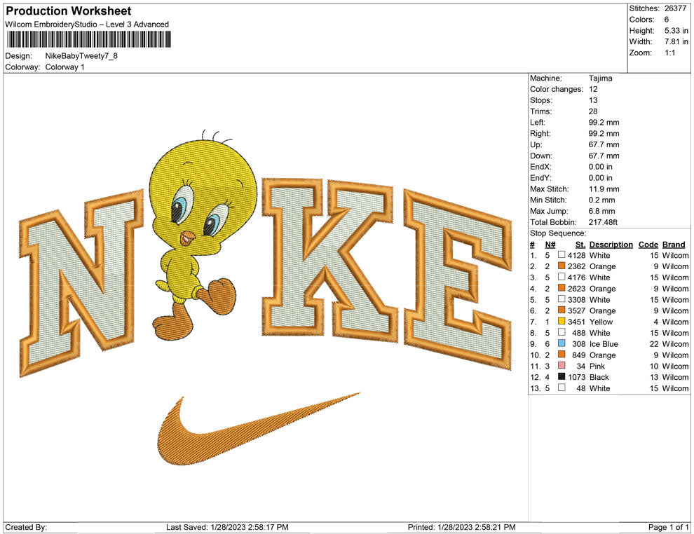 Nike Baby Tweety