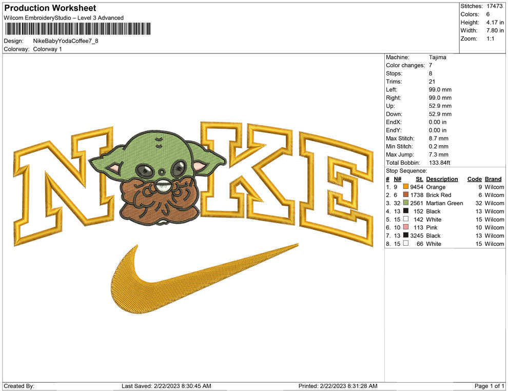 Nike Baby Yoda Coffee