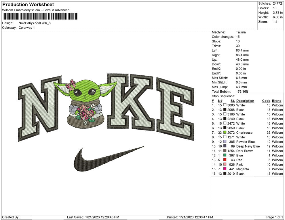 Nike Baby girl Yoda