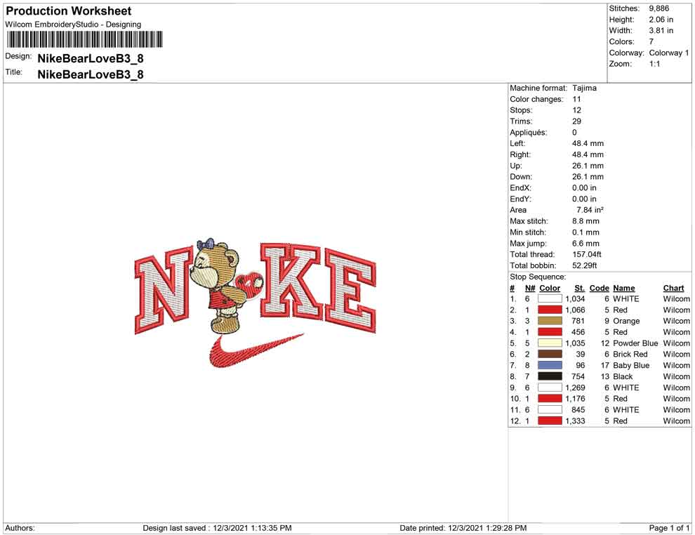 Nike Bear Love B