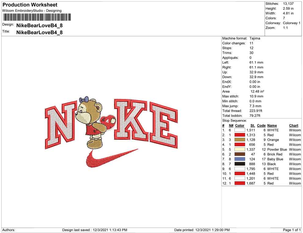 Nike Bear Love B