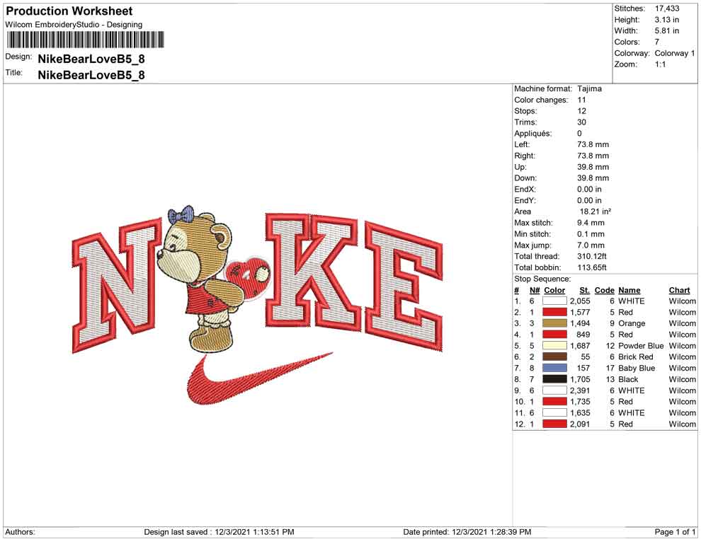 Nike Bear Love B