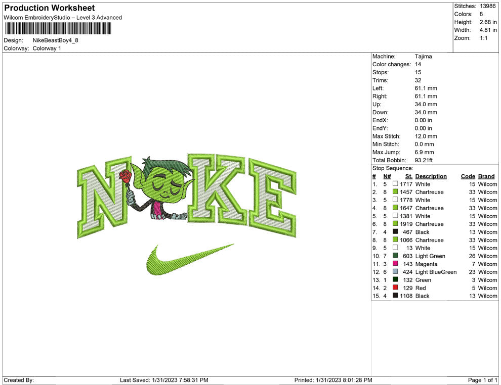 Nike Beast Boy