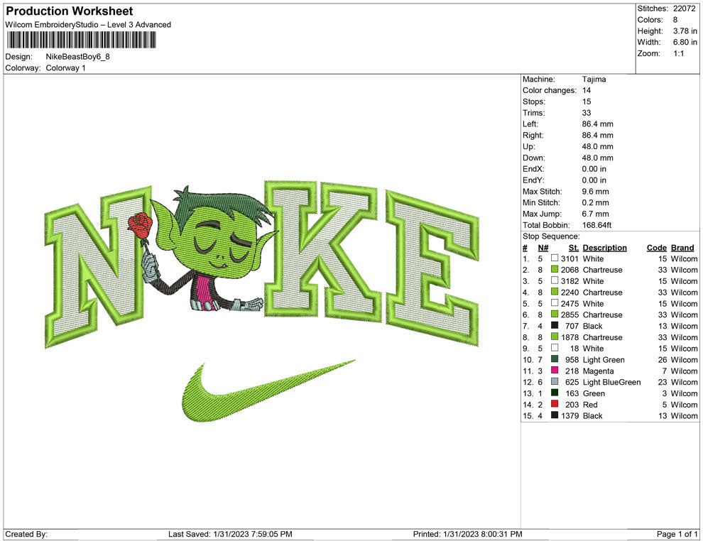 Nike Beast Boy