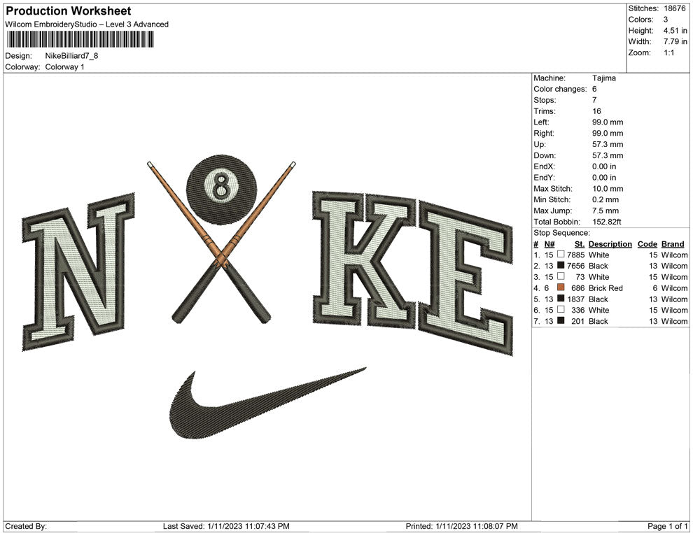 Nike Billiard
