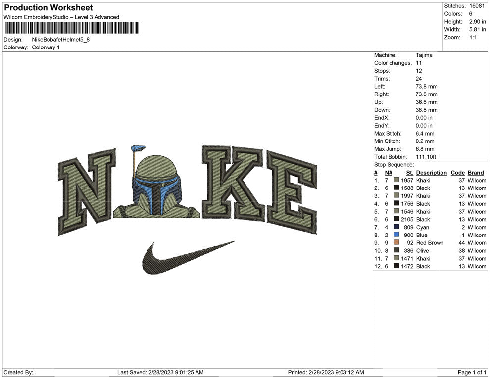 Nike Bobafet helmet