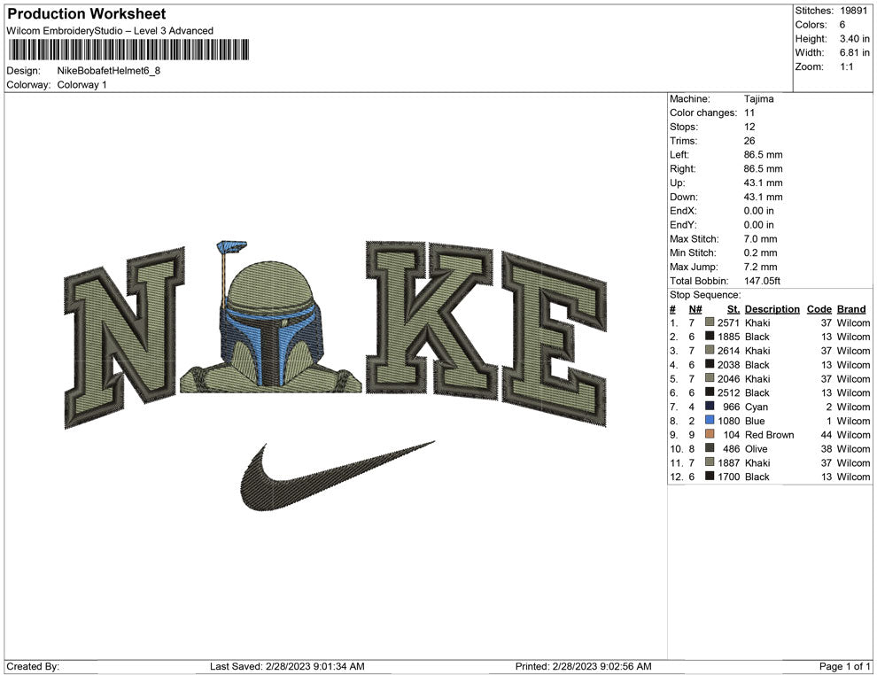 Nike Bobafet helmet