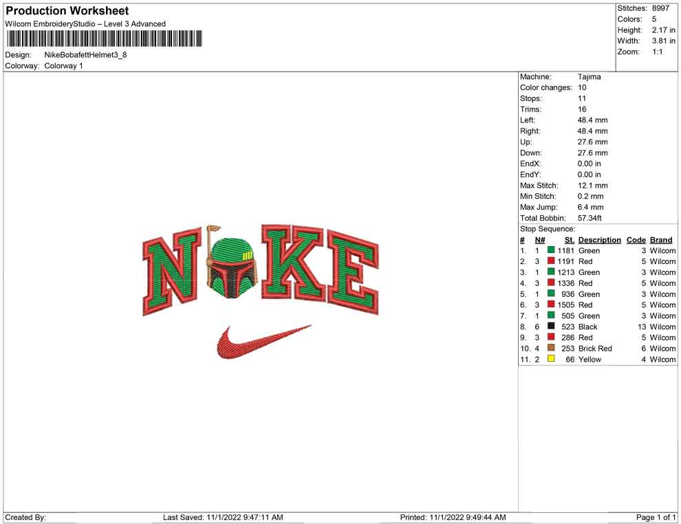 Nike Bobafet Helmet