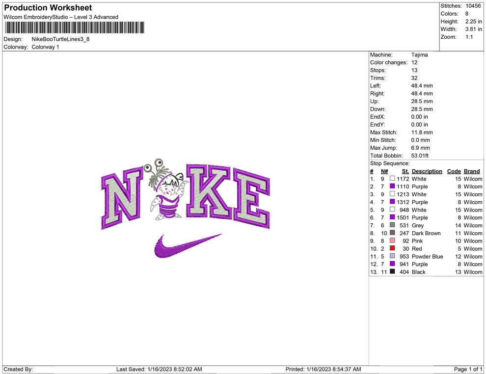 Nike Boo Turtle Lines