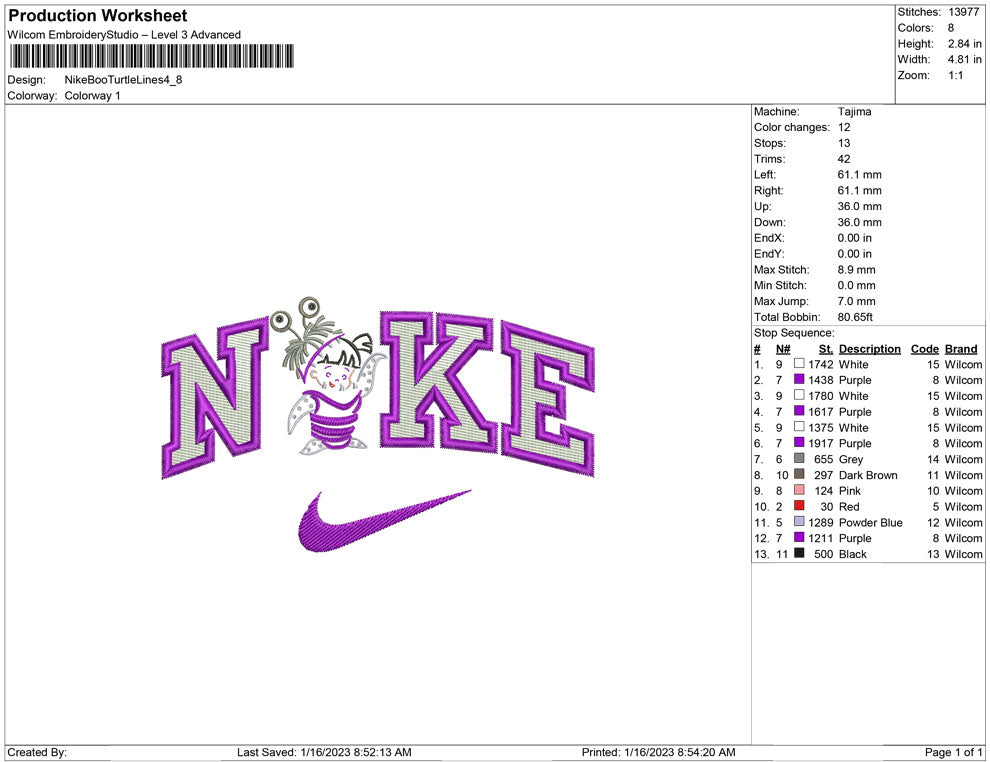 Nike Boo Turtle Lines