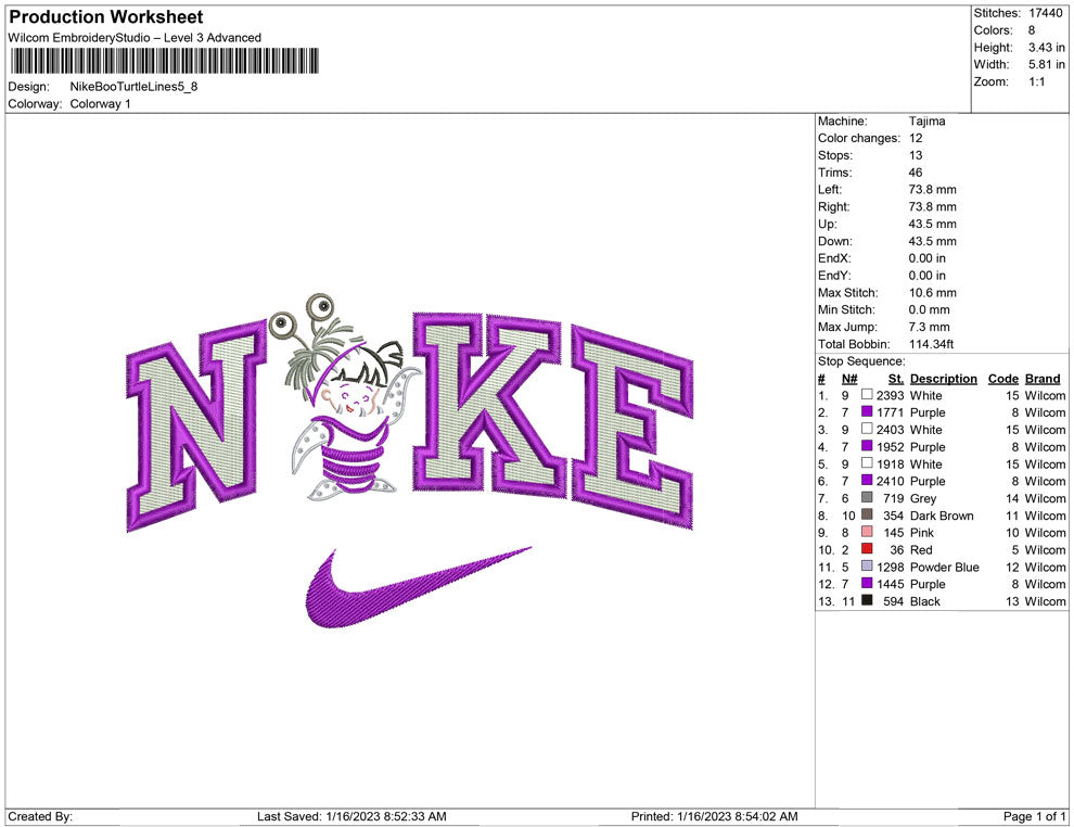Nike Boo Turtle Lines