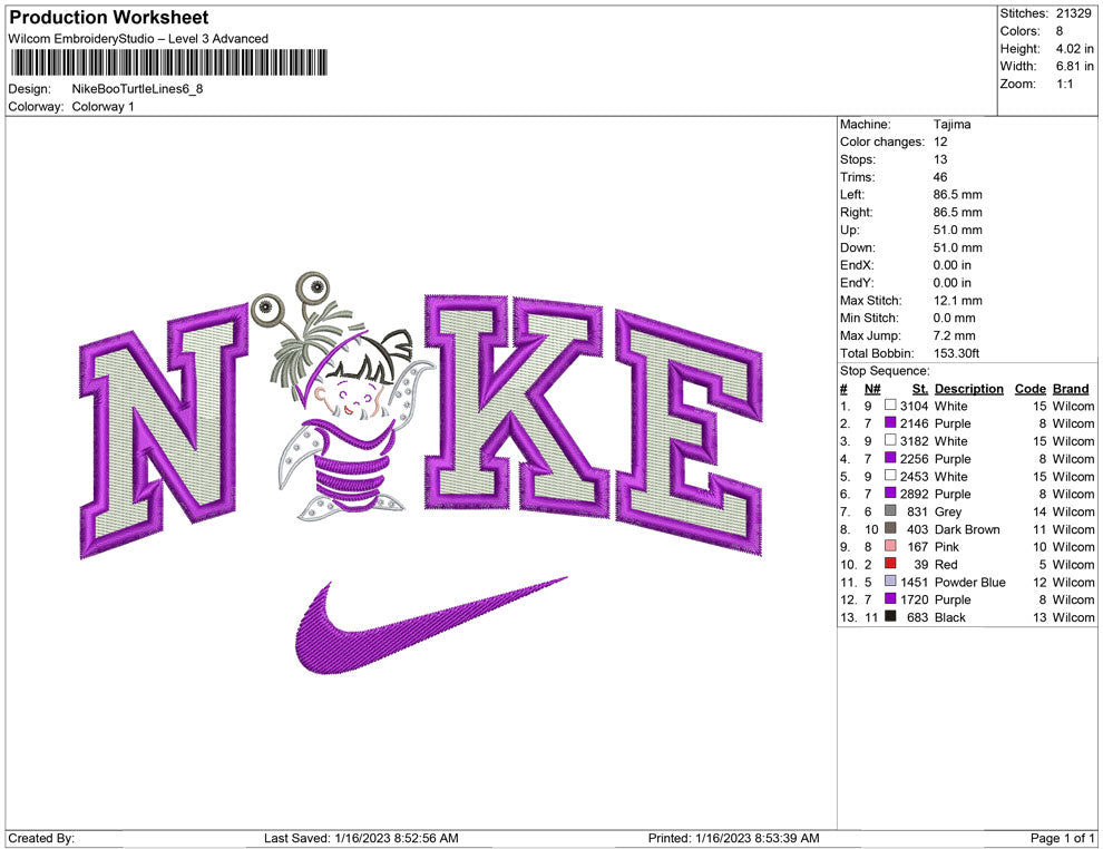 Nike Boo Turtle Lines