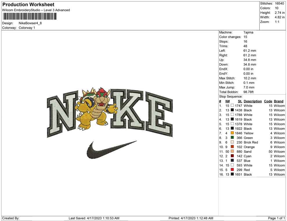 Nike Bowser