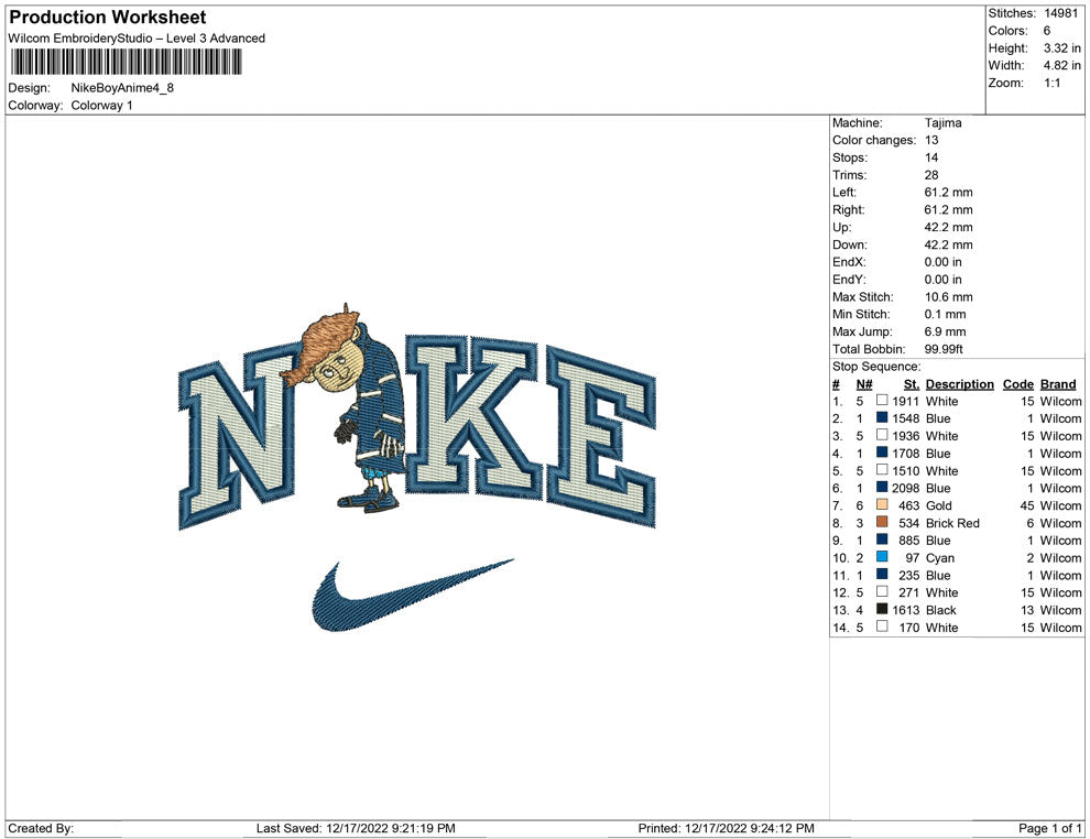Nike Boy Anime
