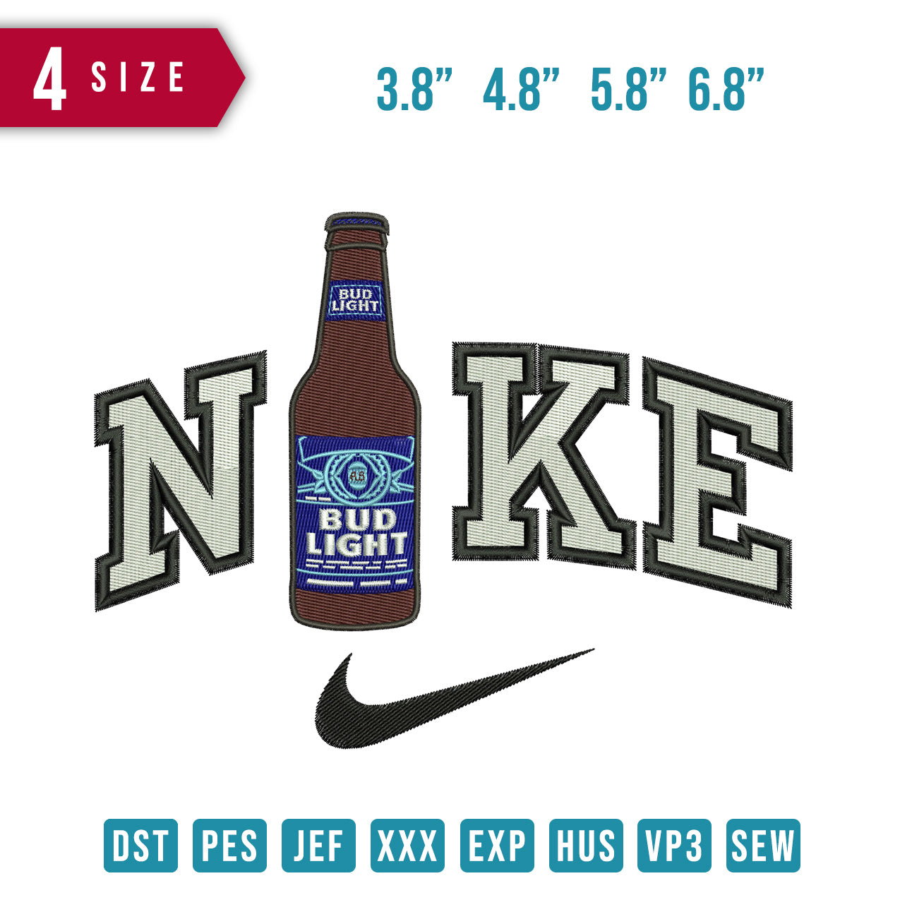 Nike Bud Light Bottle