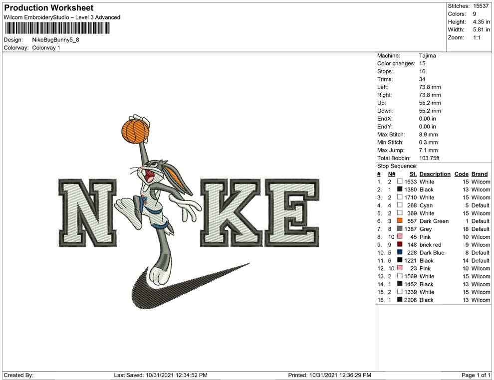 Nike bugs Bunny