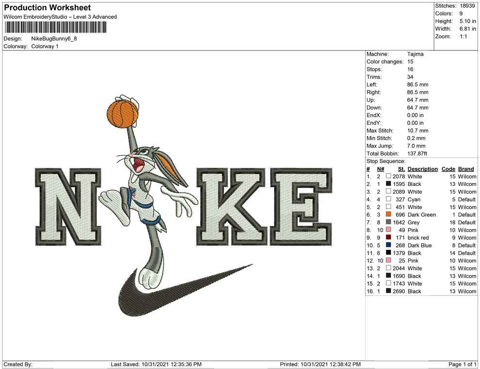 Nike bugs Bunny