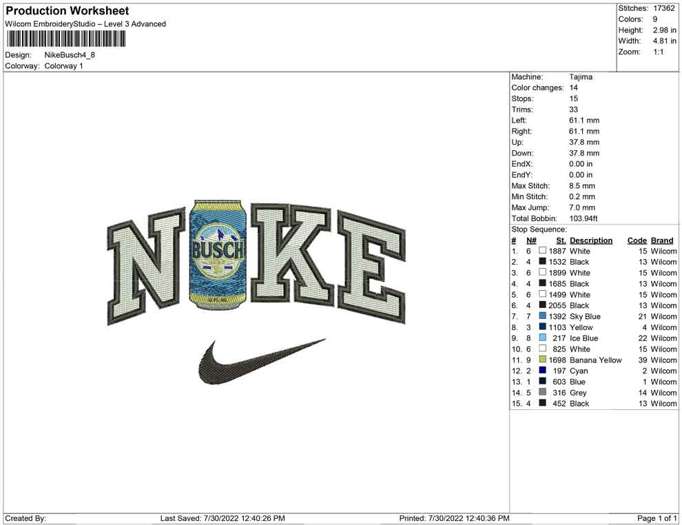 Nike Busch Bottle