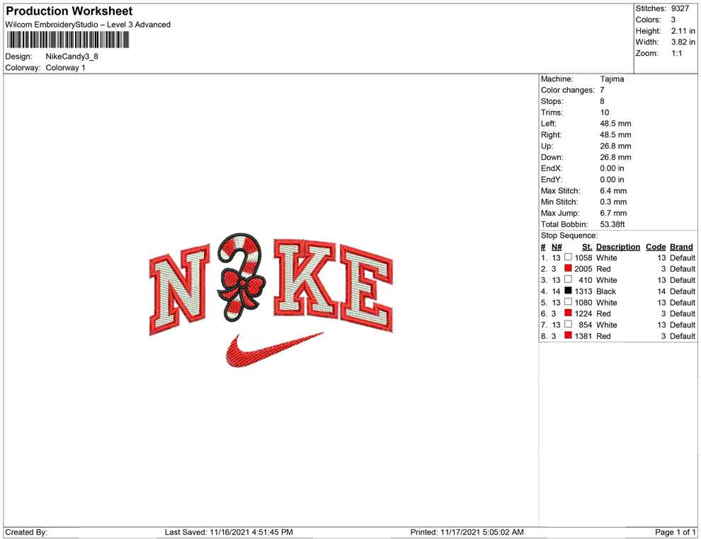 Nike Candy cane