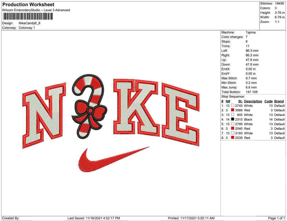 Nike Candy cane