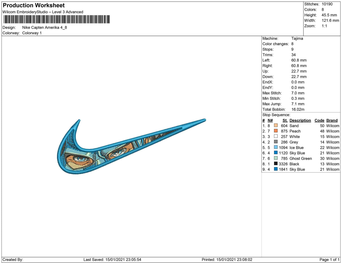 Swoosh eye Captain America