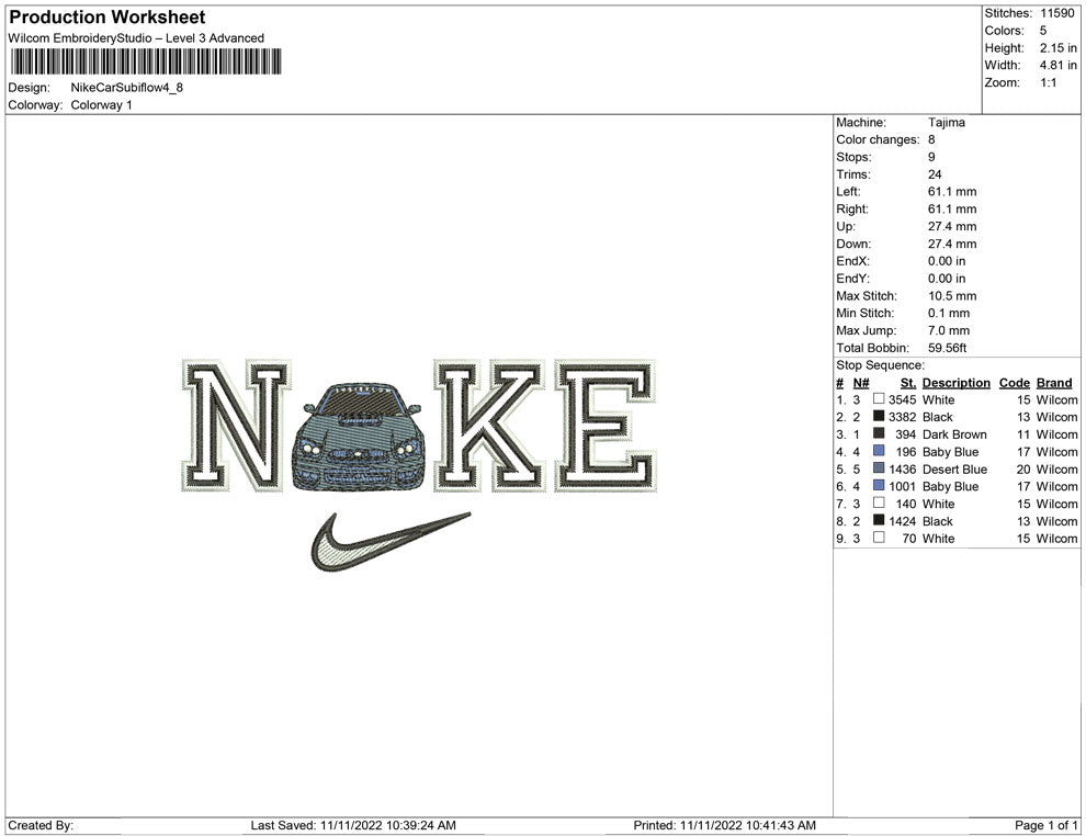 Nike Car Subiflow