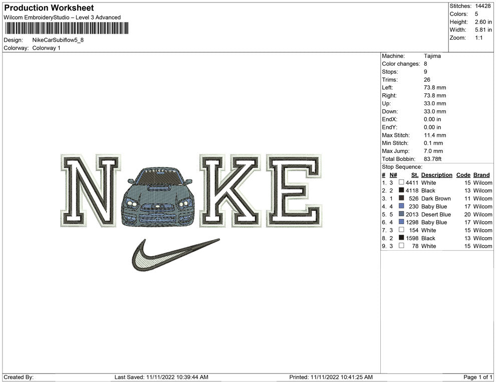 Nike Car Subiflow