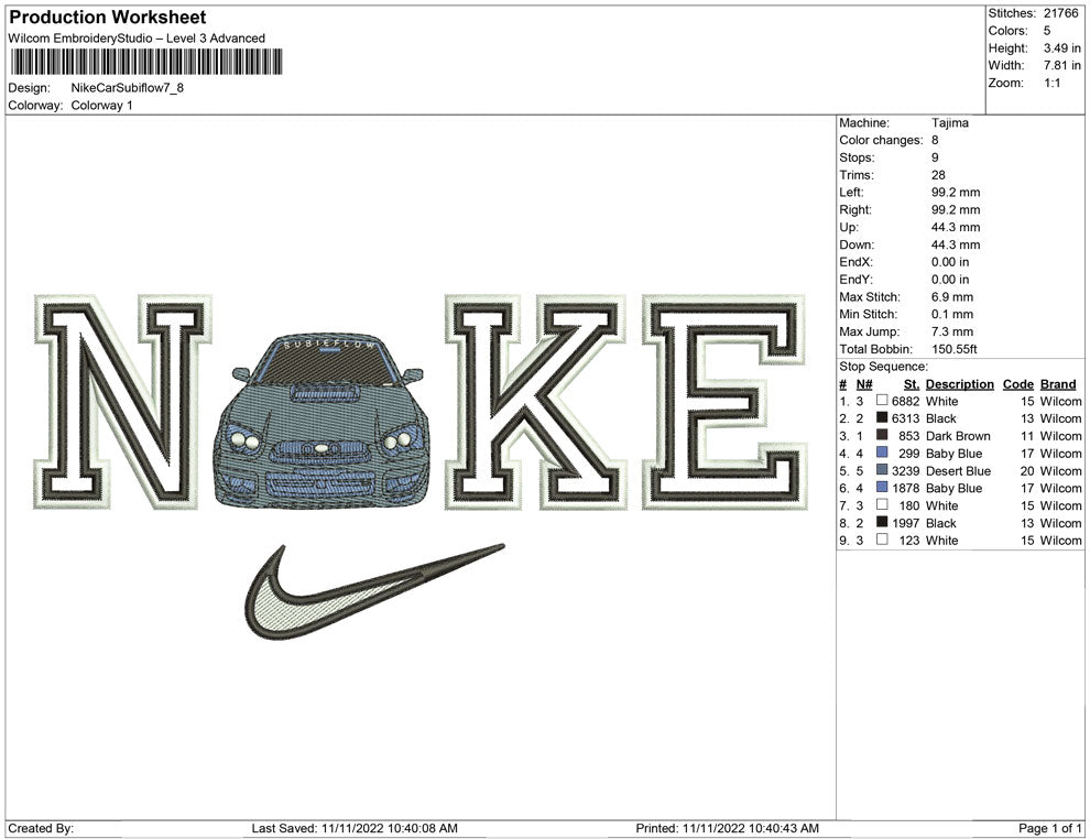 Nike Car Subiflow