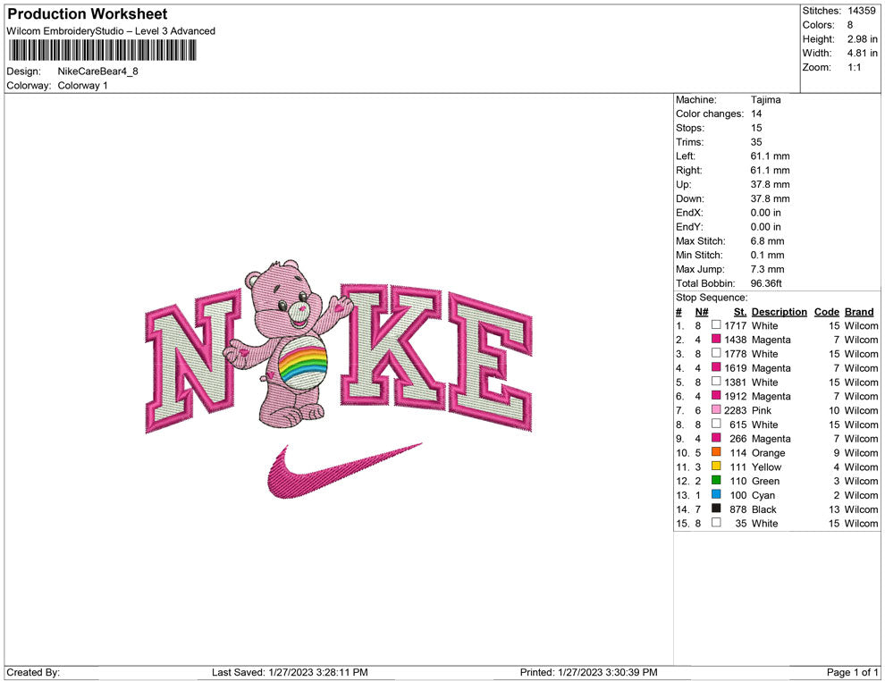 Nike Care Bear