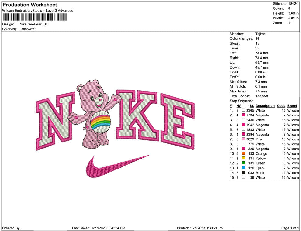 Nike Care Bear