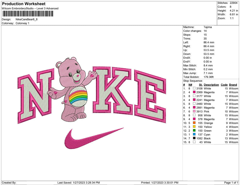 Nike Care Bear