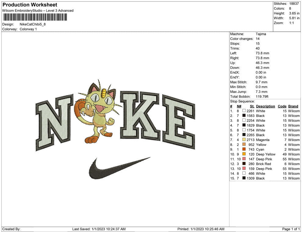 Nike Cat Chibi