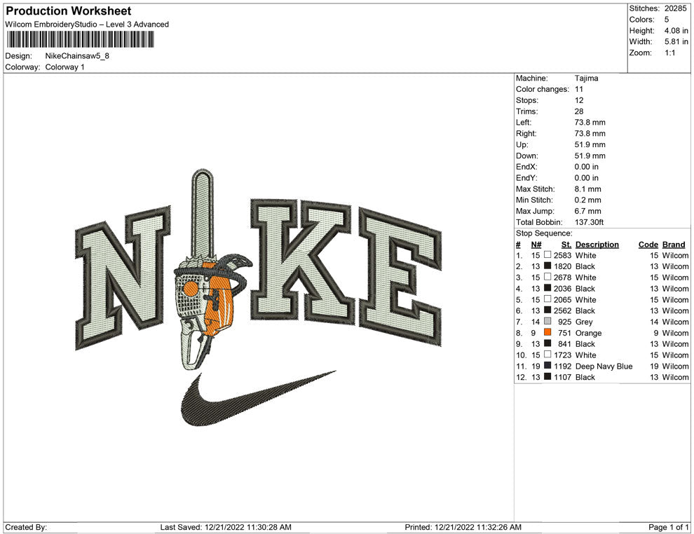 Nike Chainsaw