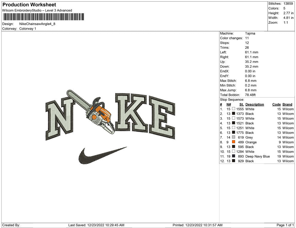 Nike Chainsaw Angle
