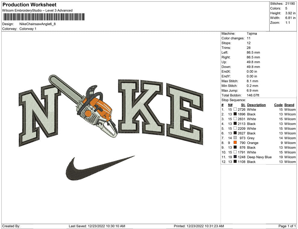 Nike Chainsaw Angle