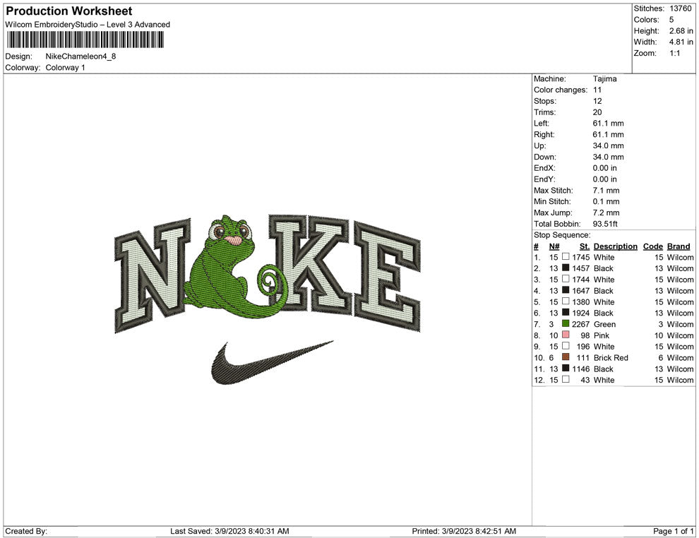 Nike chameleon