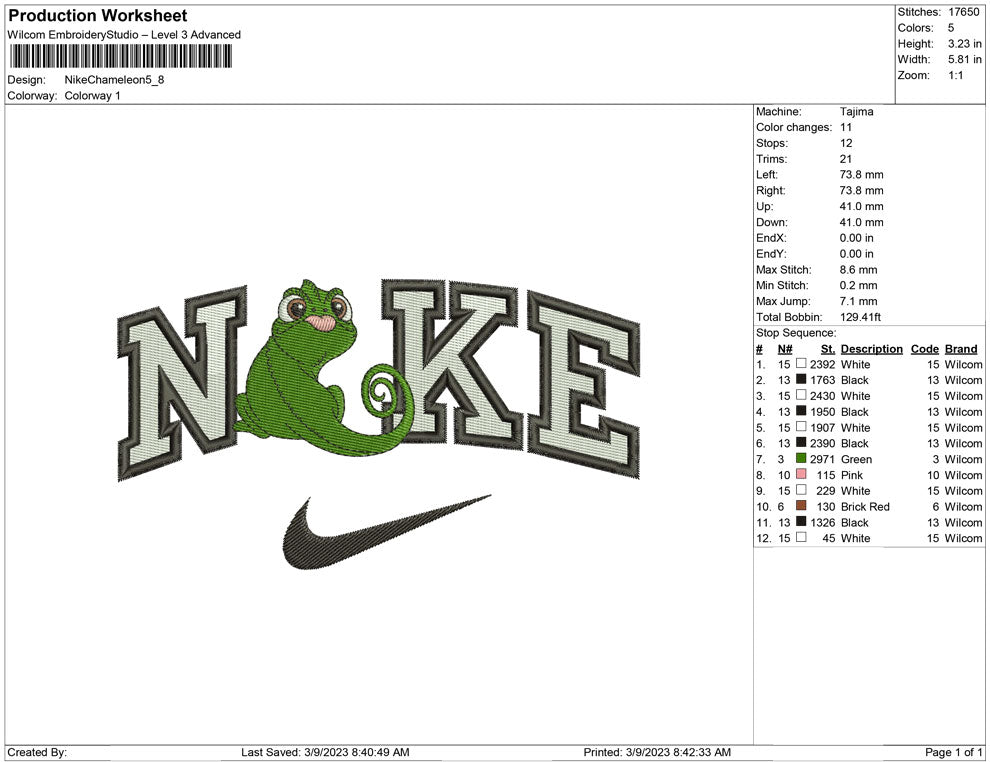 Nike chameleon