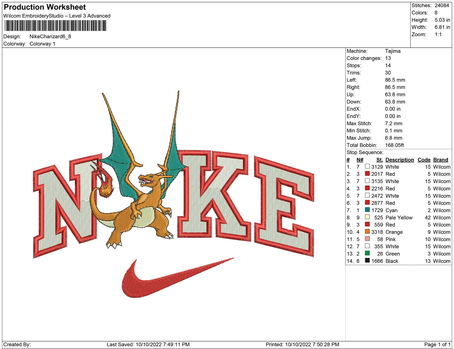 Nike Charizard