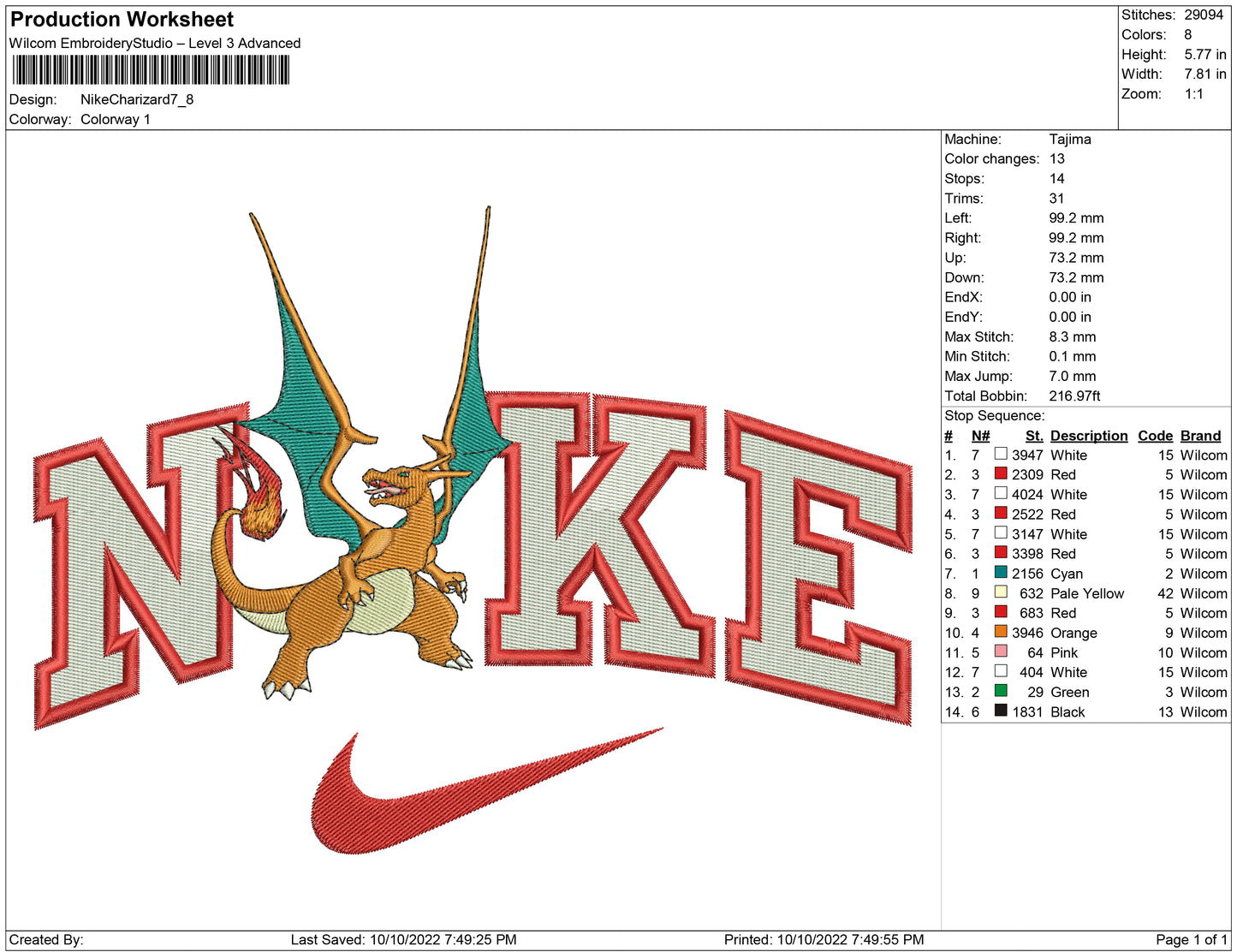 Nike Charizard