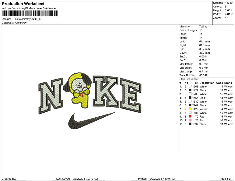 Nike Chimmy Bt21
