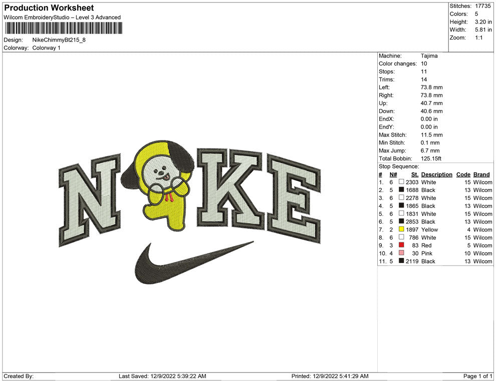Nike Chimmy Bt21