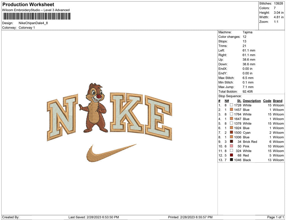 Nike chip n Dalle