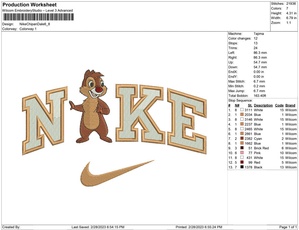 Nike chip n Dalle
