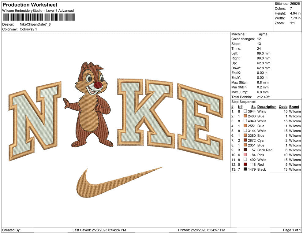 Nike chip n Dalle
