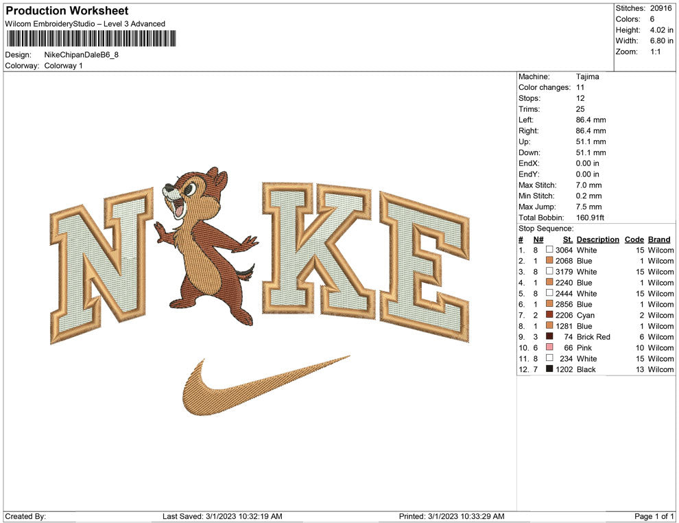 Nike chip n Dalle B
