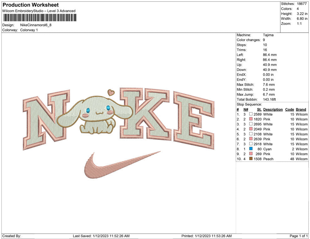 Nike Cinnamorol