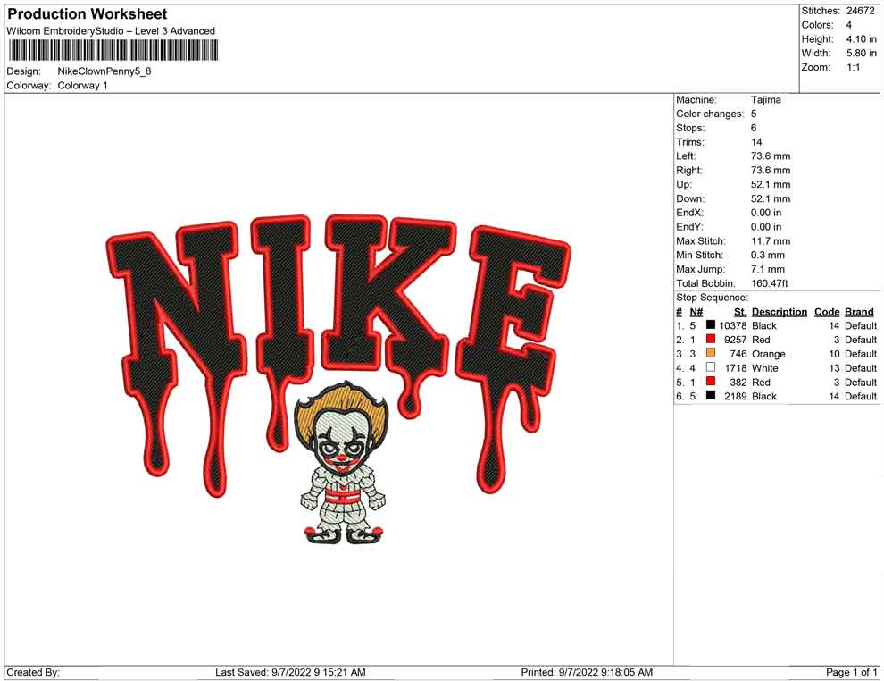 Nike Clown Pennywise