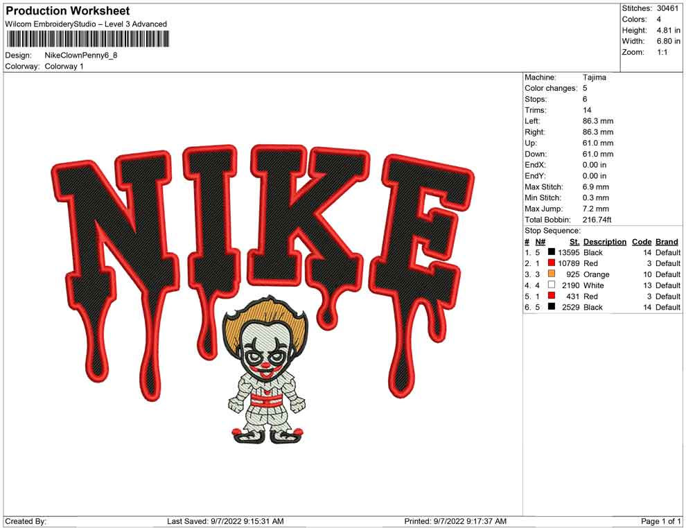 Nike Clown Pennywise