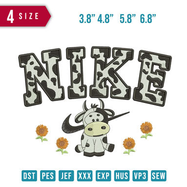 Nike cow best sale print embroidery